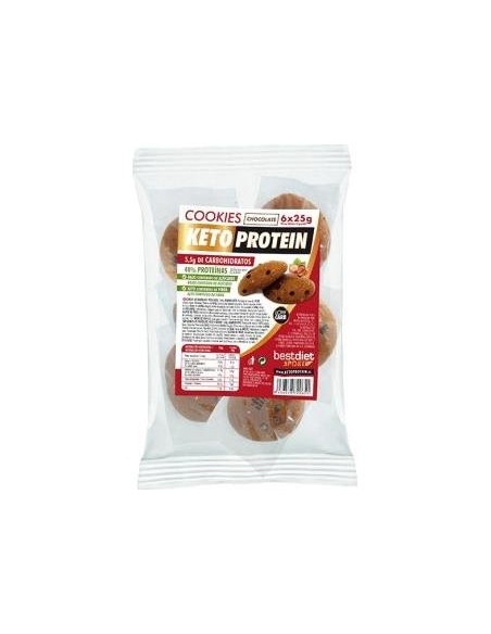 Bestdiet Cookies Pepitas De Chocolate Keto 6Uds