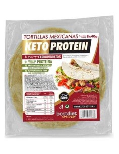 Bestdiet Tortillas Mejicanas Ketoprotein 8Uds