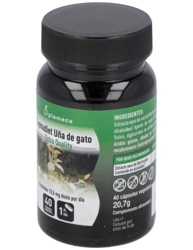 Plameca Capsudiet Uña De Gato 40Caps Vegs