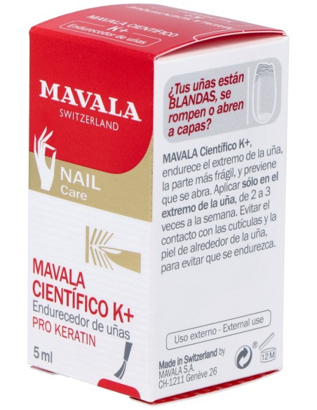 Mavala Científico K+ Endurecedor De Uñas 5Ml