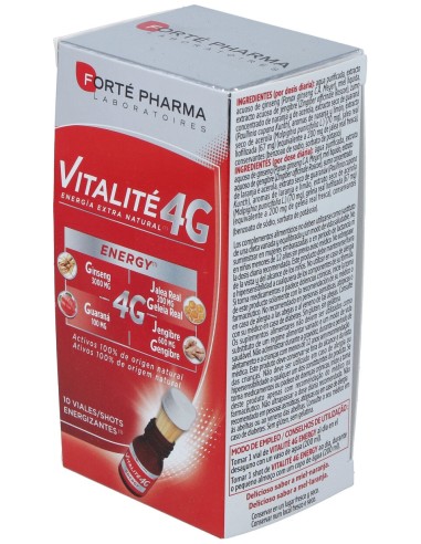 Forte Pharma Vitalite 4G Energy 10 Viales