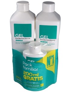 Inibsa Pack Viaje 2 Geles Dermat. 1Litro+Gel 200Ml