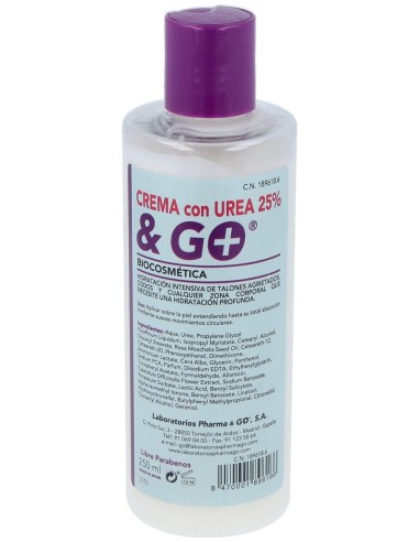 Laboratorios Pharma & Go Crema Urea 25% & Go 250Ml