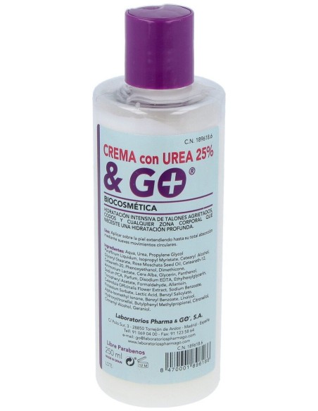 Laboratorios Pharma & Go Crema Urea 25% & Go 250Ml