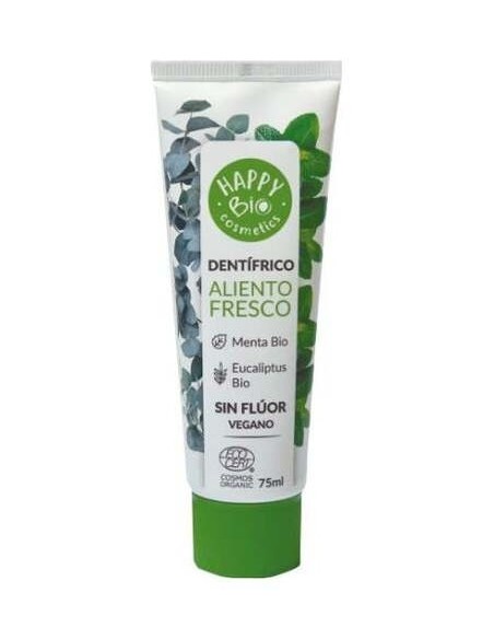 Happy Bio Cosmetics Dentifrico Aliento Fresco Menta Sin Fluor 75Ml