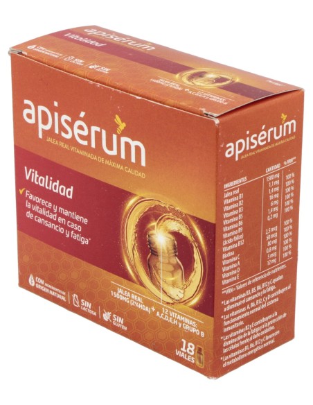 Apiserum Vitalidad 18 Viales