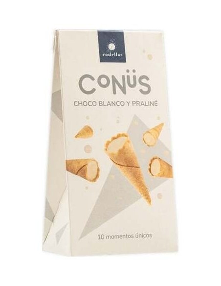 Conus Chocolate Blanco Y Praline 10Udsx70Gr. Bio