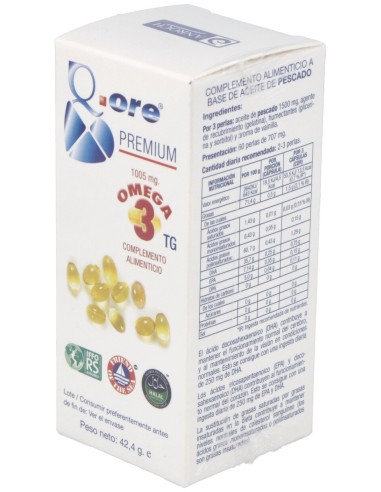 Q.Ore Premium Omega 3 60Perlas