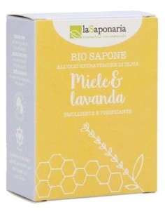 La Saponaria Jabon En Pastilla Miel Y Lavanda 100G