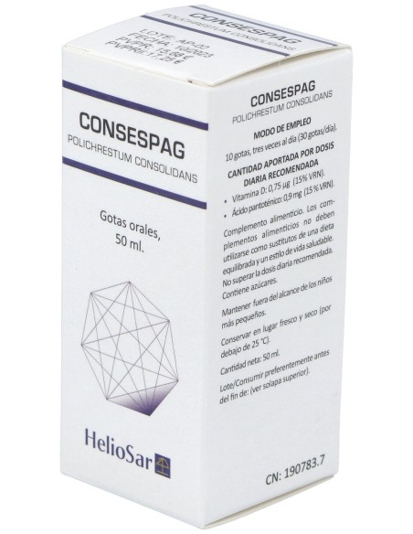 Heliosar Consespagr Polichrestum Consolidans Solucion Oral Grotas 50 Ml