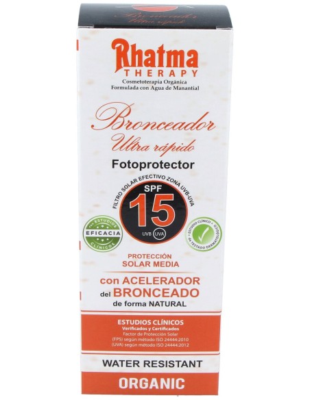 Rhatma Bronceador Solar Ultra Rapido Spf15 200 Ml