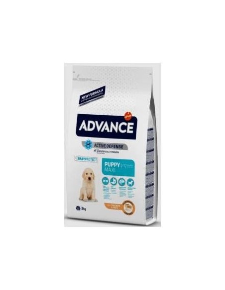 Advance Canine Puppy Maxi Pollo Arroz 3Kg.