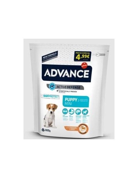 Advance Canine Puppy Mini Pollo Arroz 800Gr.