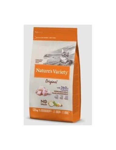 Nature´S Variety Feline Adult Steril Pavo 1,25Kg.