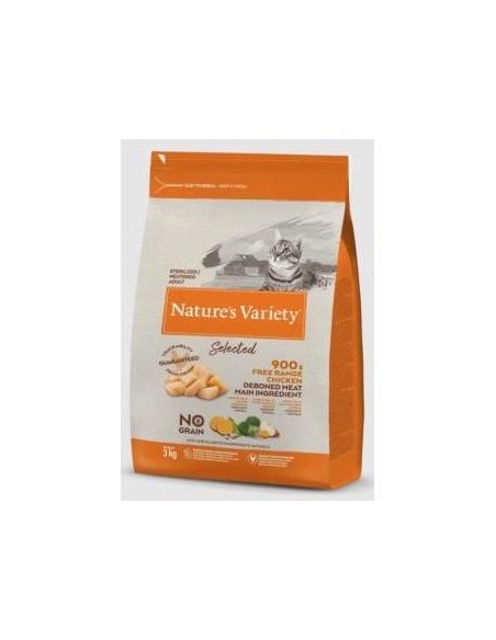 Nature´S Variety Feline Adult Steril Pollo 3Kg.
