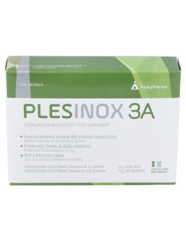 Plesinox 3 A 30 Capsulas