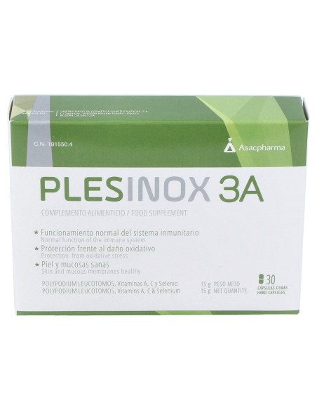 Plesinox 3 A 30 Capsulas
