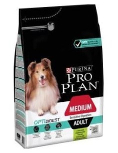 Pro Plan Canine Adult Digest Medium Cordero 3Kg.