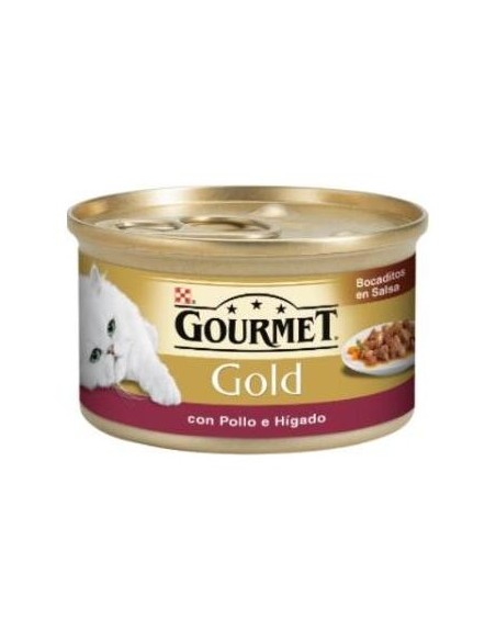 Gourmet Gold Bocaditos Salsa Pollo Higado 24X85Gr.