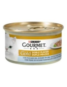 Gourmet Gold Doble Placer Pescado Espinac. 24X85Gr