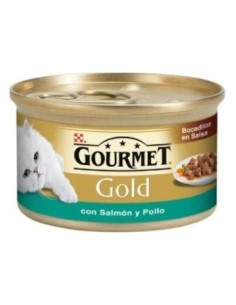 Gourmet Gold Bocadi En Salsa C/ Salmon-Pollo 85X24
