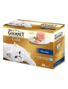 Gourmet Gold Mousse Pescado Oceano Caja 12X85Gr.