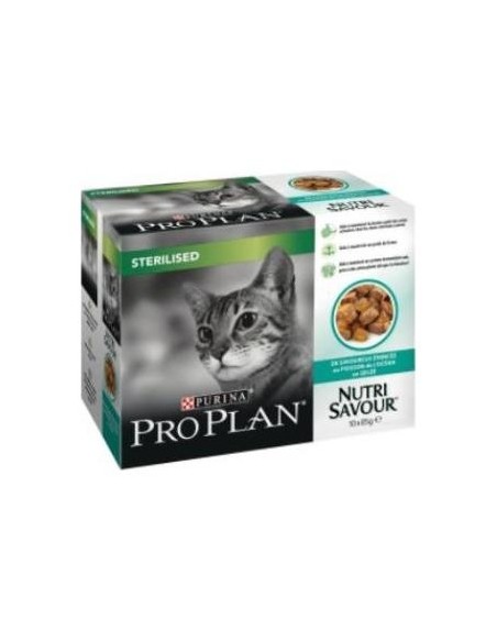 Pro Plan Feline Sterilised Pescado 10X85Gr.