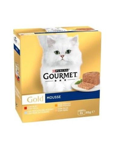 Gourmet Gold Mousse Surtido Caja 8X85Gr.