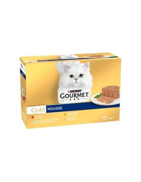 Gourmet Gold Mousse Surtido Caja 12X85Gr.