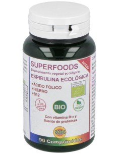 Robis Espirulina Eco + Acido Folico + Hierro + B12 90Comp