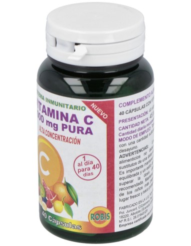 Vitamina C Pura 1000Mg. 40Cap.