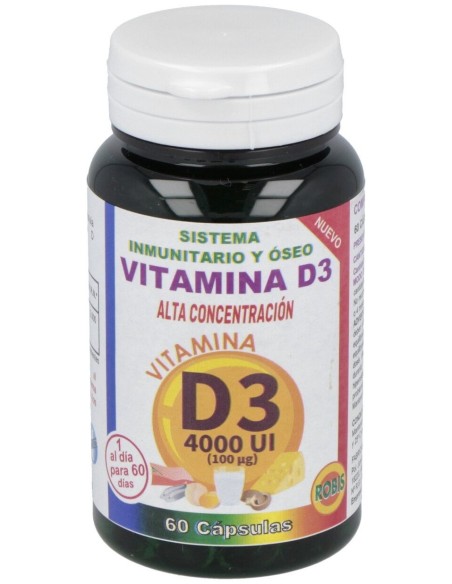 Vitamina D3 4000Ui Alta Concentracion 60Cap.