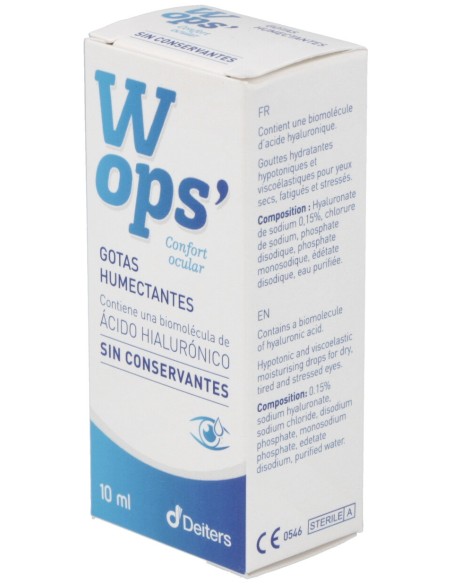 Wops Gotas Humectantes Sin Conservantes 10Ml.