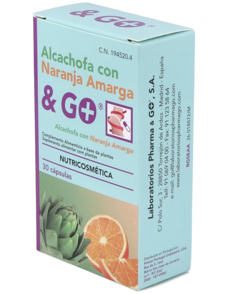& Go Alcachofa Con Naranja Amarga 30Comp