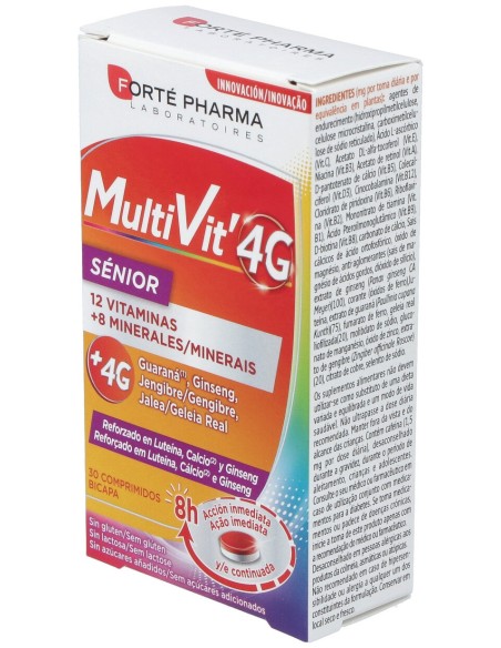Multivit 4G Senior 30 Comprimidos Bicapa