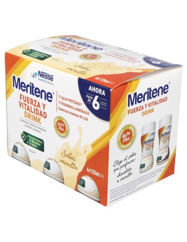 Meritene Fuerza Y Vitalidad Drink Pack Vainilla...