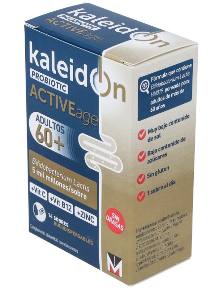 Kaleidon Probiótico Activeage Adultos 60+ 14 Sobres