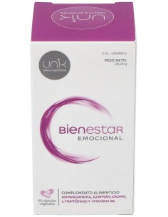 Unik Bienestar Emocional 60Cap.Veg.