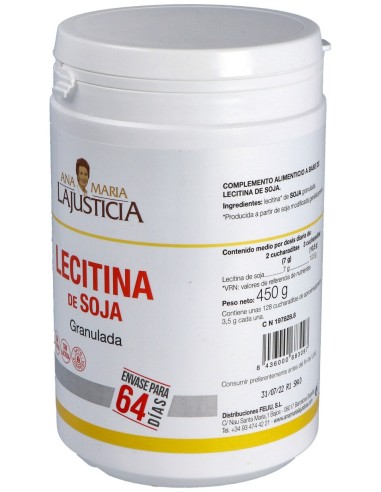 La Justicia Lecitina De Soja Granulada 450Gr