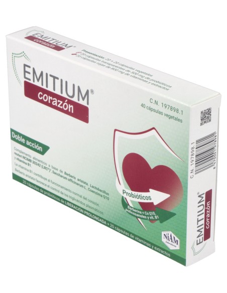 Emitium Corazón 40 Cápsulas