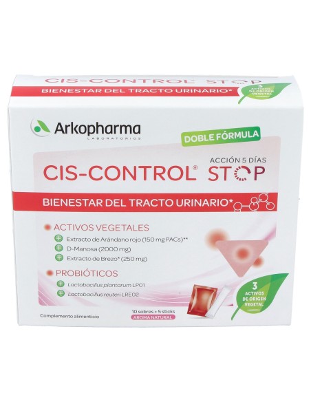 Cis-Control Stop 10 Sobres + 5 Sticks