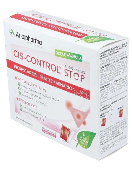 Cis-Control Stop 10 Sobres + 5 Sticks