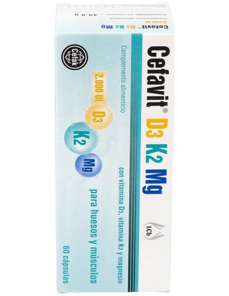 Cefak Cefavit D3 K2 Mg 60Caps