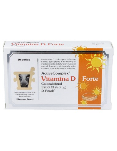 Activecomplex Vitamina D 3200Ui 80 Perlas