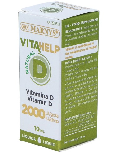 Marnys Vitamina D 2000Ui Líquida Línea Vitahelp...