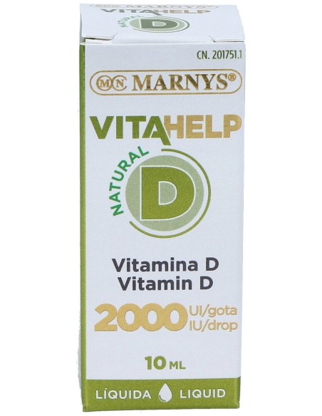 Marnys Vitamina D 2000Ui Líquida Línea Vitahelp 10Ml