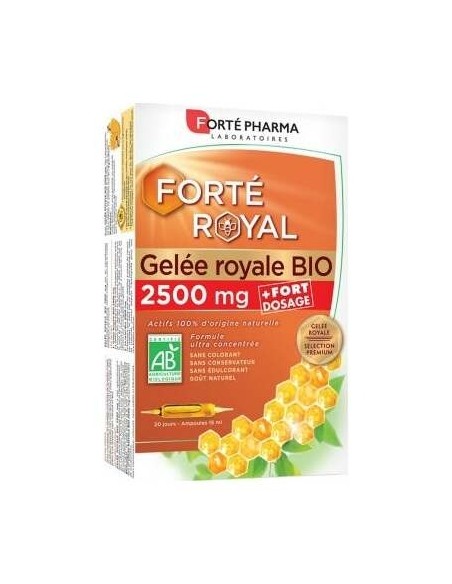 Forte Pharma Forté Royal Gelée Royale Bio 2500Mg 20 Ampoules