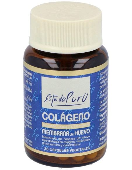 Colageno Pura Membrana De Huevo 30Cap. Estado Puro