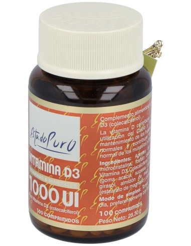 Tongil Estado Puro  Vitamina D3 1000 Ui  100 Comp
