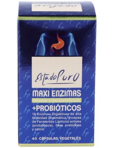 Maxi Enzimas Con Probioticos 40Cap. Estado Puro